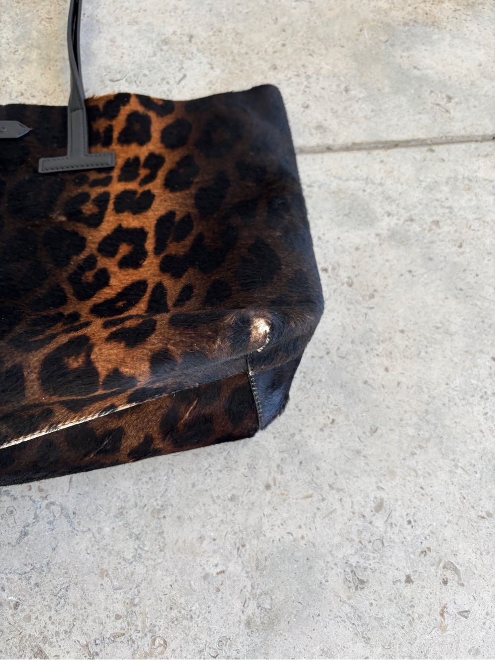 Tom Ford Leopard Print Tote - Brown and Black - Picture 9 of 13